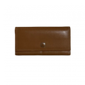 COACH Portefeuille long Camel logo COACH rond multifonction