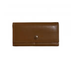COACH Portefeuille long Camel logo COACH rond multifonction