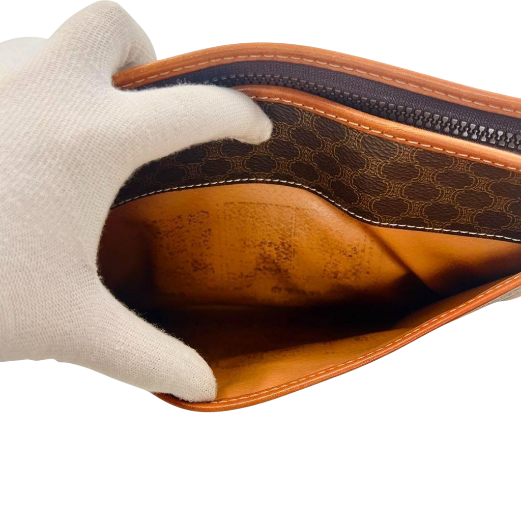 Celine Macadam Monogram Pouch Clutch Bag