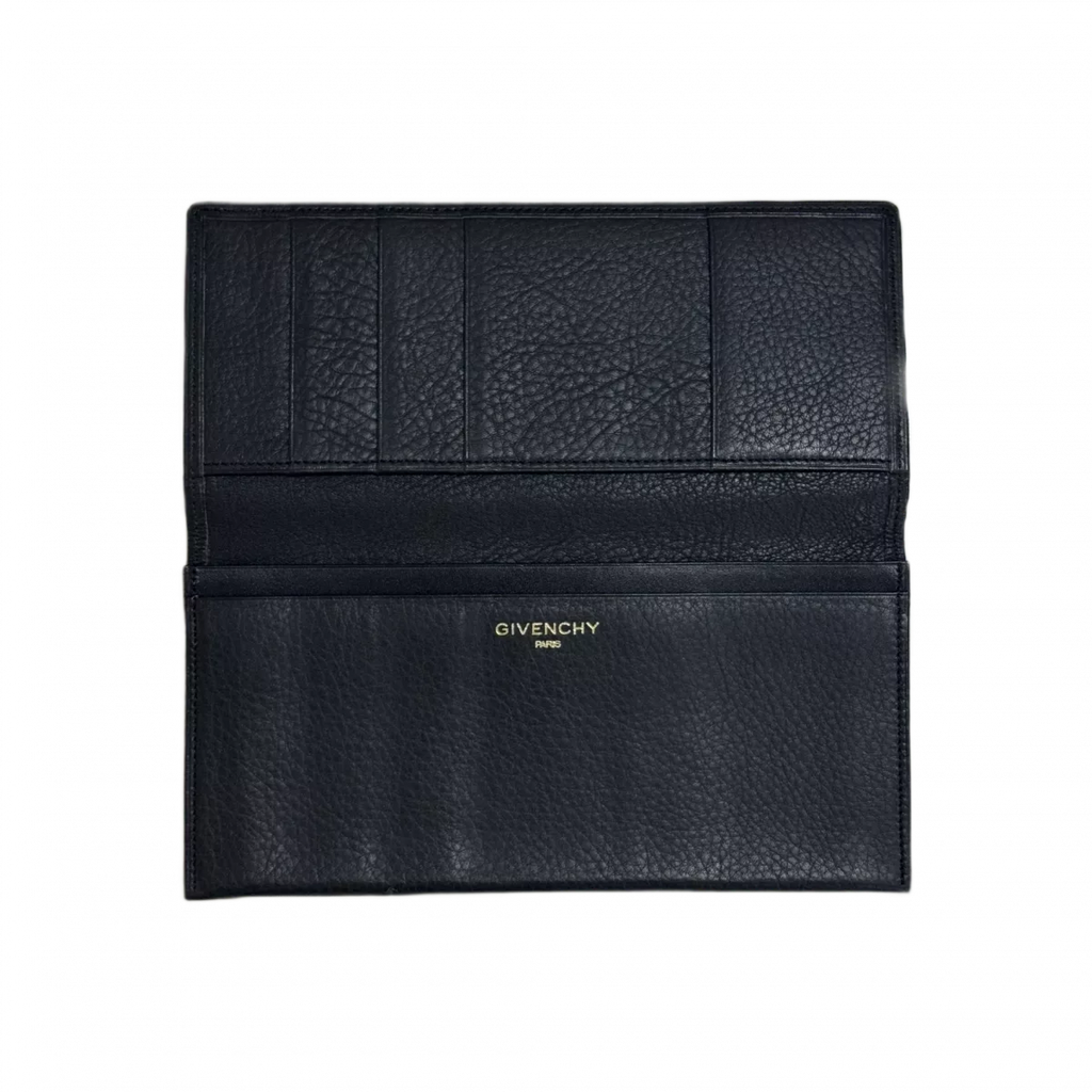 GIVENCHY Portefeuille long noir logo G Givenchy paris interieur
