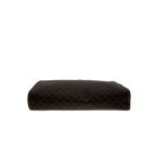 CELINE Pochette Céline macadam et cuir cognac