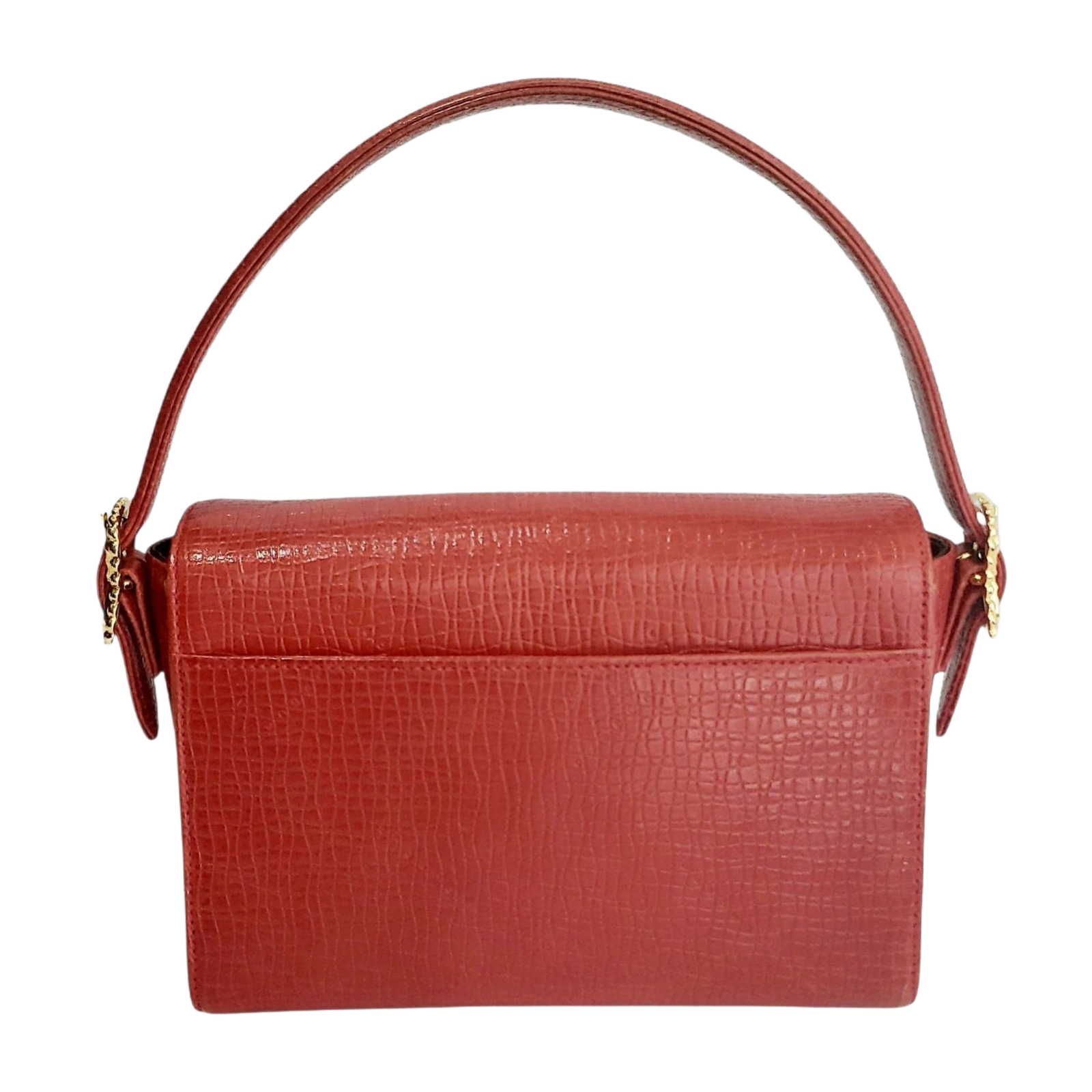 UNGARO Sac en cuir rouge, finitions dorées, rouge