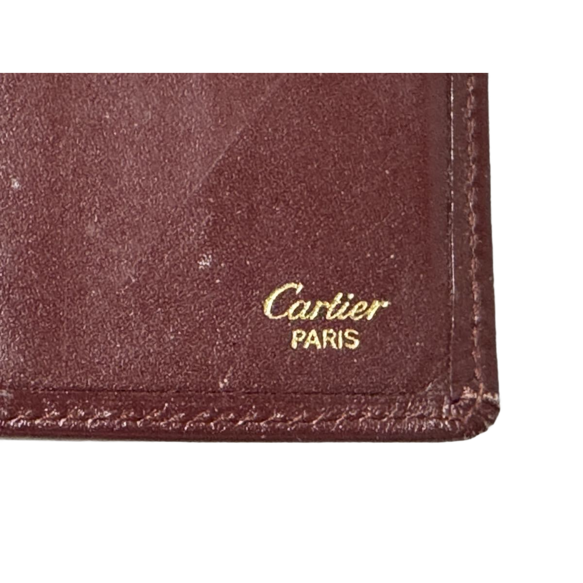 CARTIER Portefeuille long Cartier Must Line, porte-billets, Bordeaux