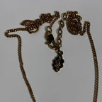 Courreges White Gold-tone Pearl and Rhinestone Necklace
