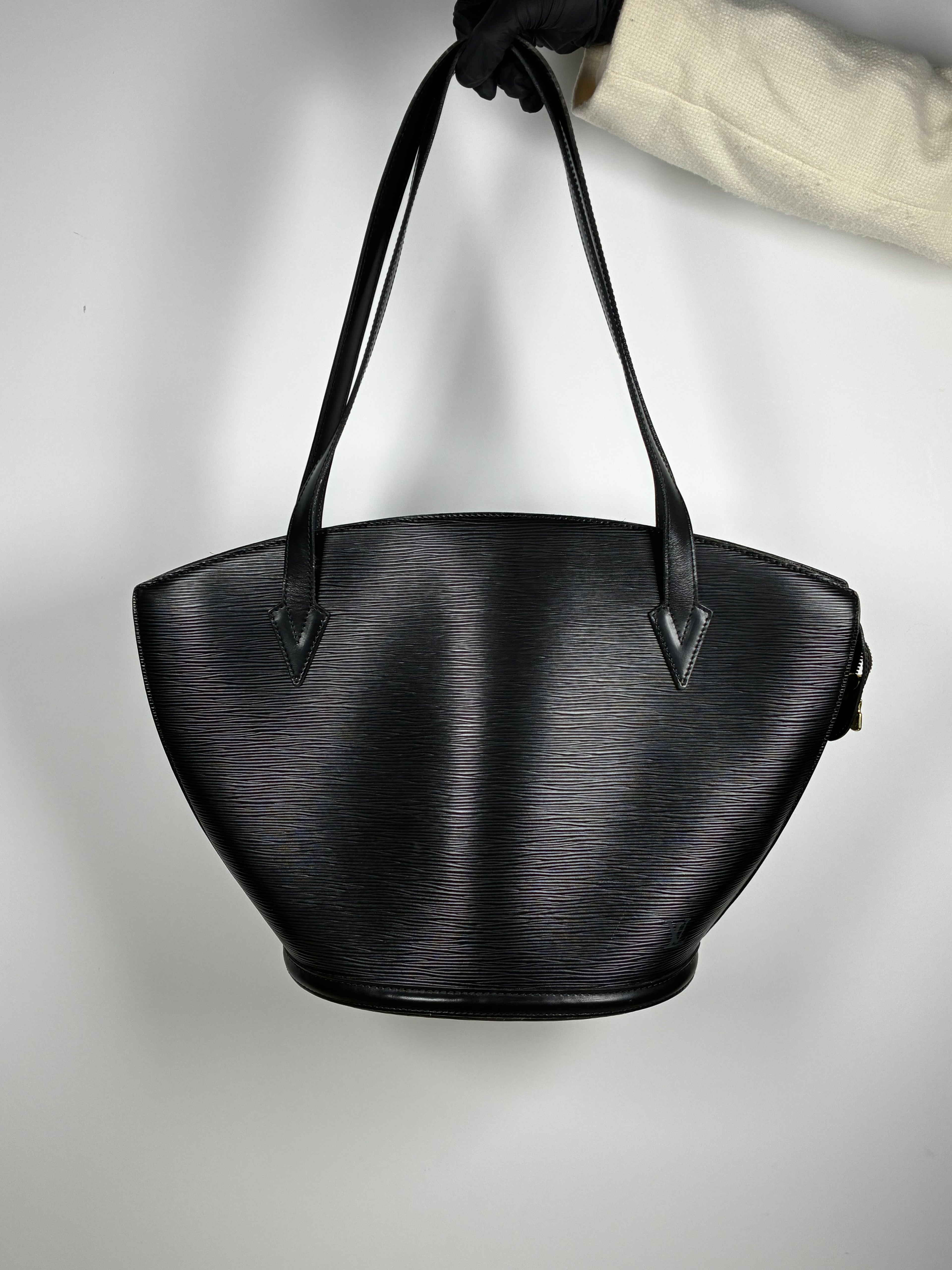 Louis Vuitton sac Saint-Jacques en cuir Epi noir