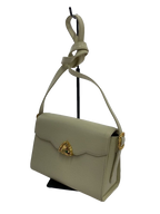 UNGARO Sac bandoulière cuir grainé crème fermoir cœur doré
