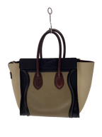 CÉLINE Sac Luggage micro tricolore marron / beige / noir