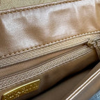 NINA RICCI Sac bandoulière taupe et bijouterie doré avec bandoulière et dustbag