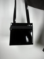 Salvatore Ferragamo Vara bag in black patent leather