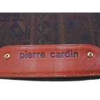 PIERRE CARDIN Sac à main Pierre Cardin imprimé intégral, marron et vert