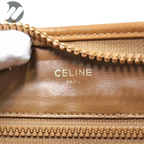 Celine Macadam Monogram Coated Canvas Leather Trim Clutch Bag Pouch
