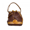 COURRÈGES Sac noé marron et cuir vachette