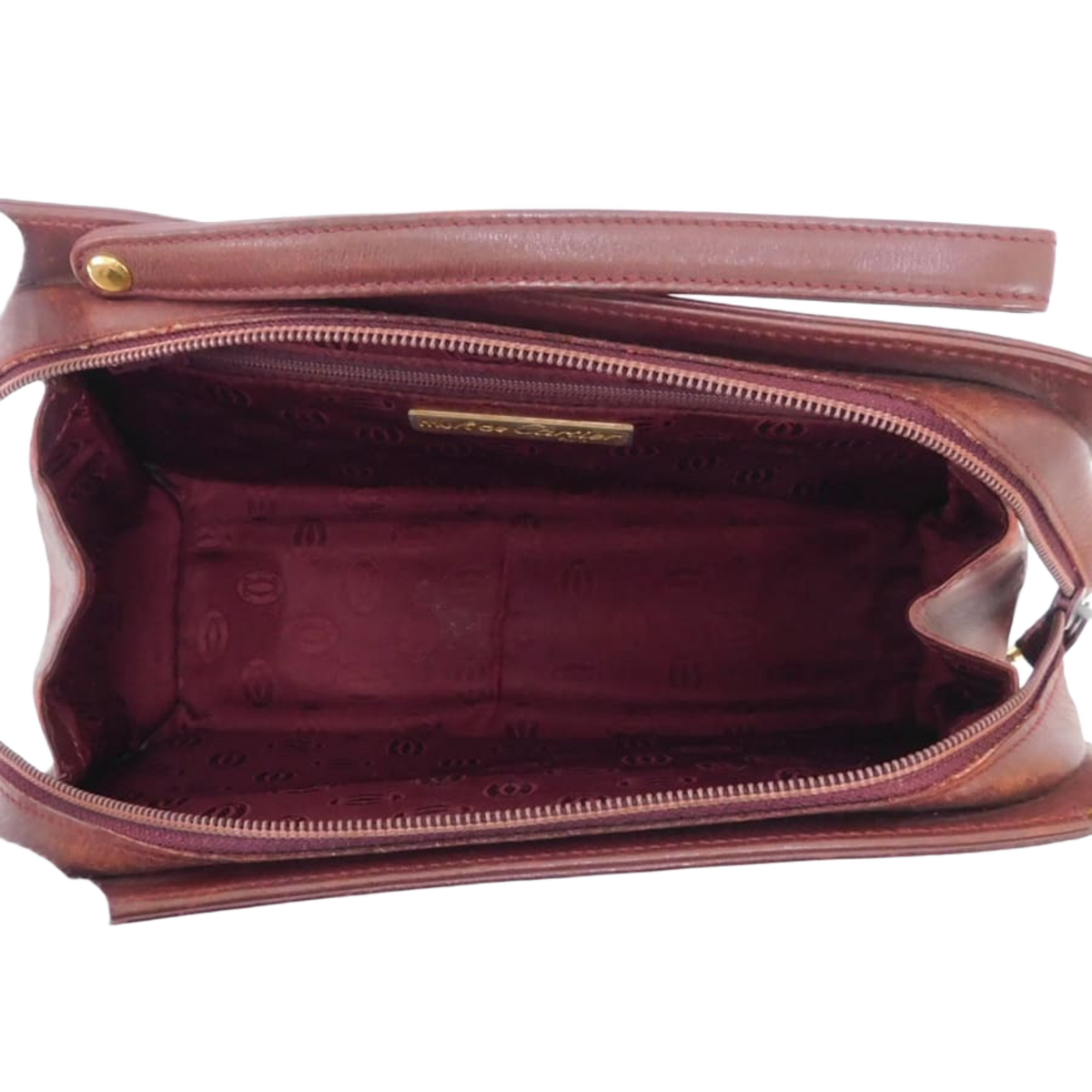 CARTIER Pochette cartier de la ligne must bordeaux