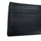 GUCCI Portefeuille Noir Gucci logo G argenté