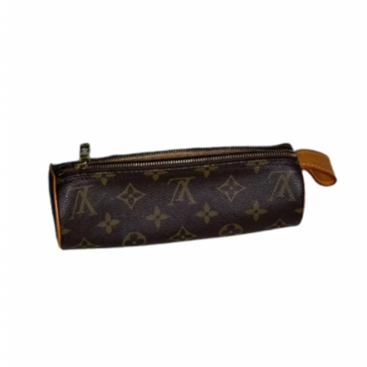 LOUIS VUITTON Trousse Ronde 23 pochette cylindrique, zip, tirette cuir