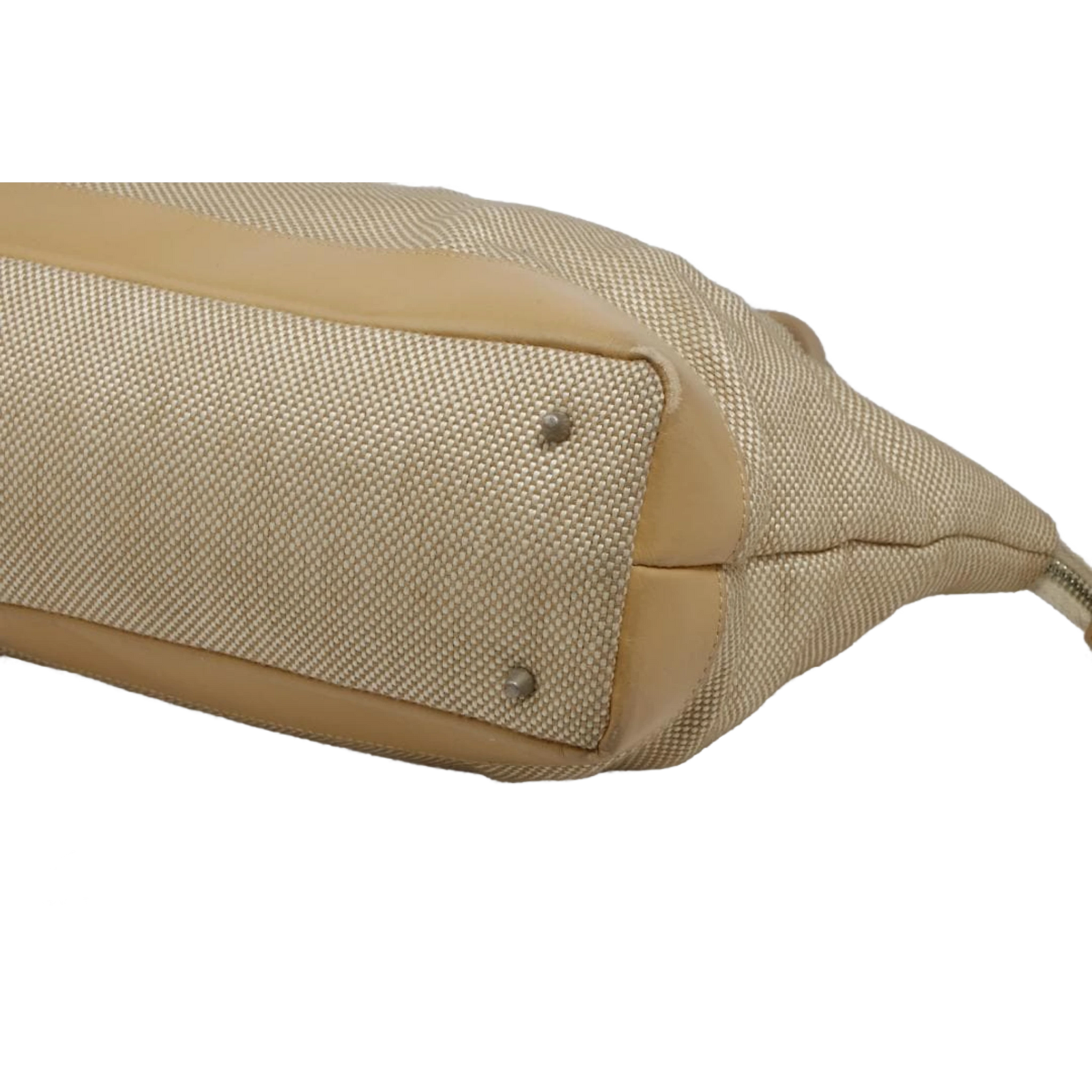 COURRÈGES Sac cabas beige Cg1735, grande capacité A4