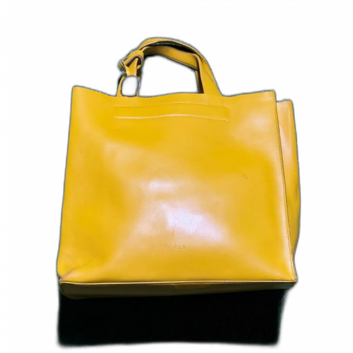 Furla Sac cabas en cuir jaune