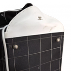 COURRÈGES Sac Boston Courrèges Y2K Noir blanc carreaux Grande Capacité