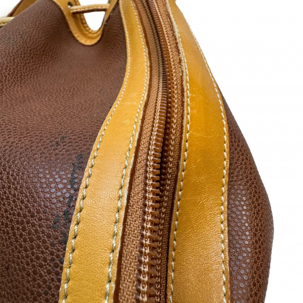 COURRÈGES Sac noé marron et cuir vachette