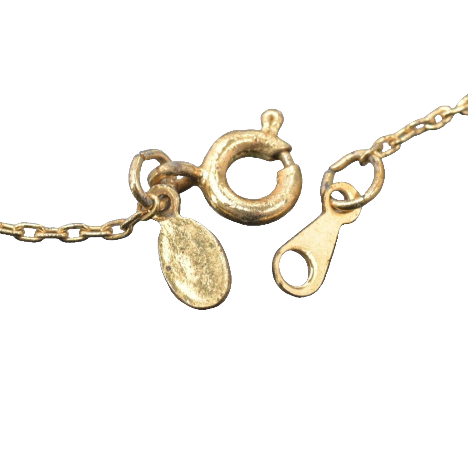 Givenchy Necklace Gold Greek Key Rhinestone Geometric Vintage Pendant