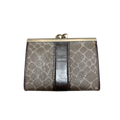 NINA RICCI Porte-monnaie fermeture à fermoir marron gris