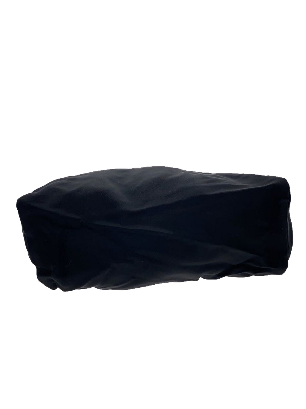 PRADA Milano Pochette nylon Re-Nylon noir plaque triangle argentée