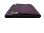 CARTIER Porte-monnaie compact cuir bordeaux