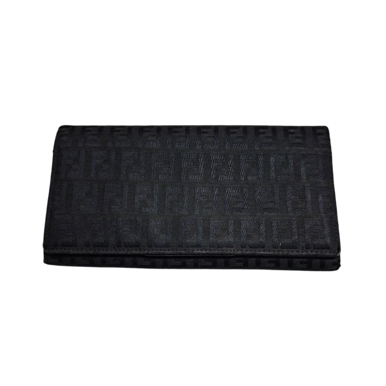 Fendi Black Zucca Monogram Bifold Wallet