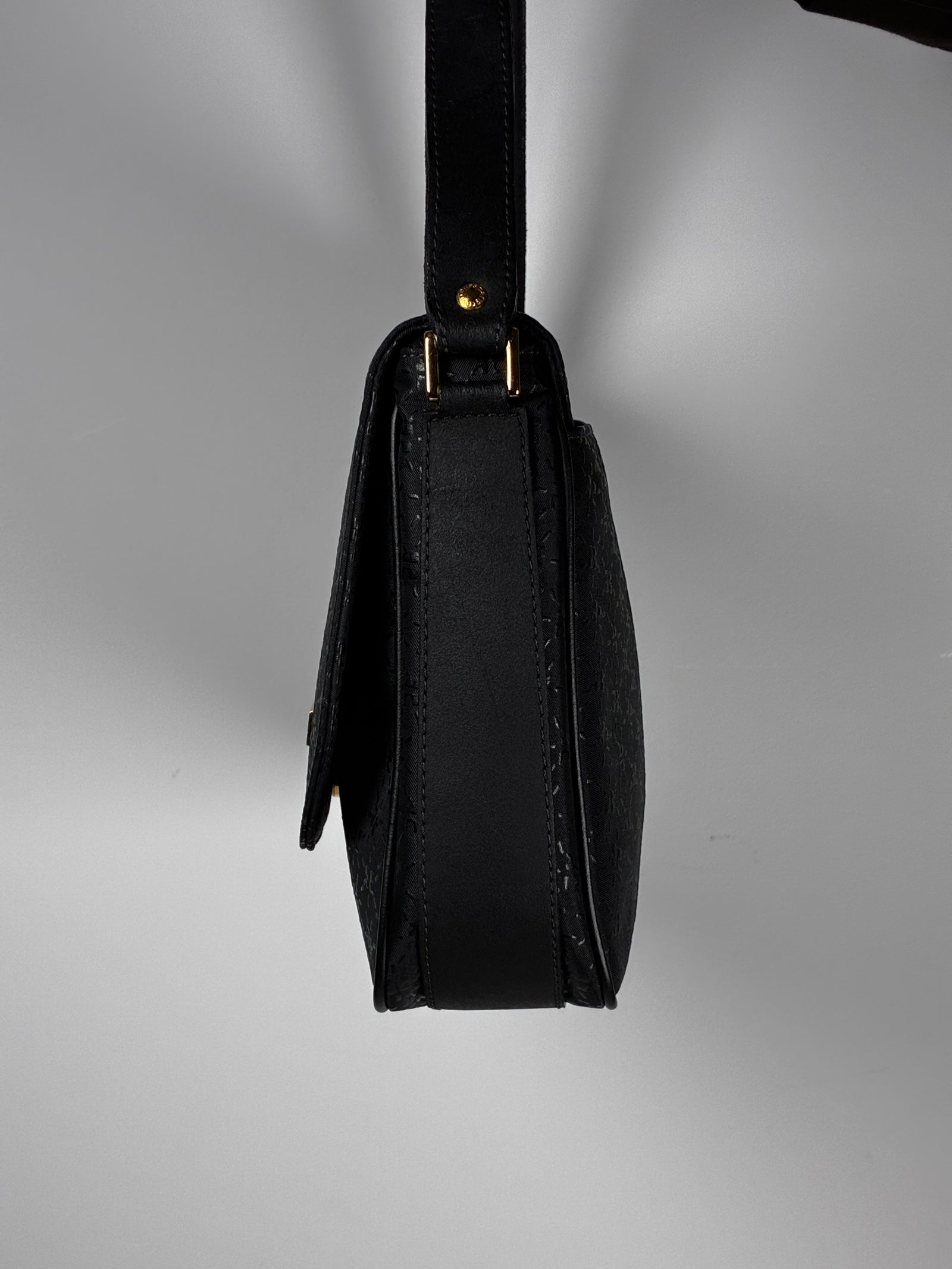 Courreges unisex satchel black/grey