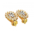 NINA RICCI Boucles d'oreilles Nina Ricci logo NR et strass
