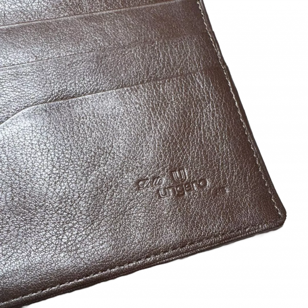 UNGARO Portefeuille Ungaro marron logo U or