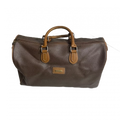 LANCEL Sac boston lancel marron avec logo L