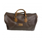 LANCEL Sac boston lancel marron avec logo L
