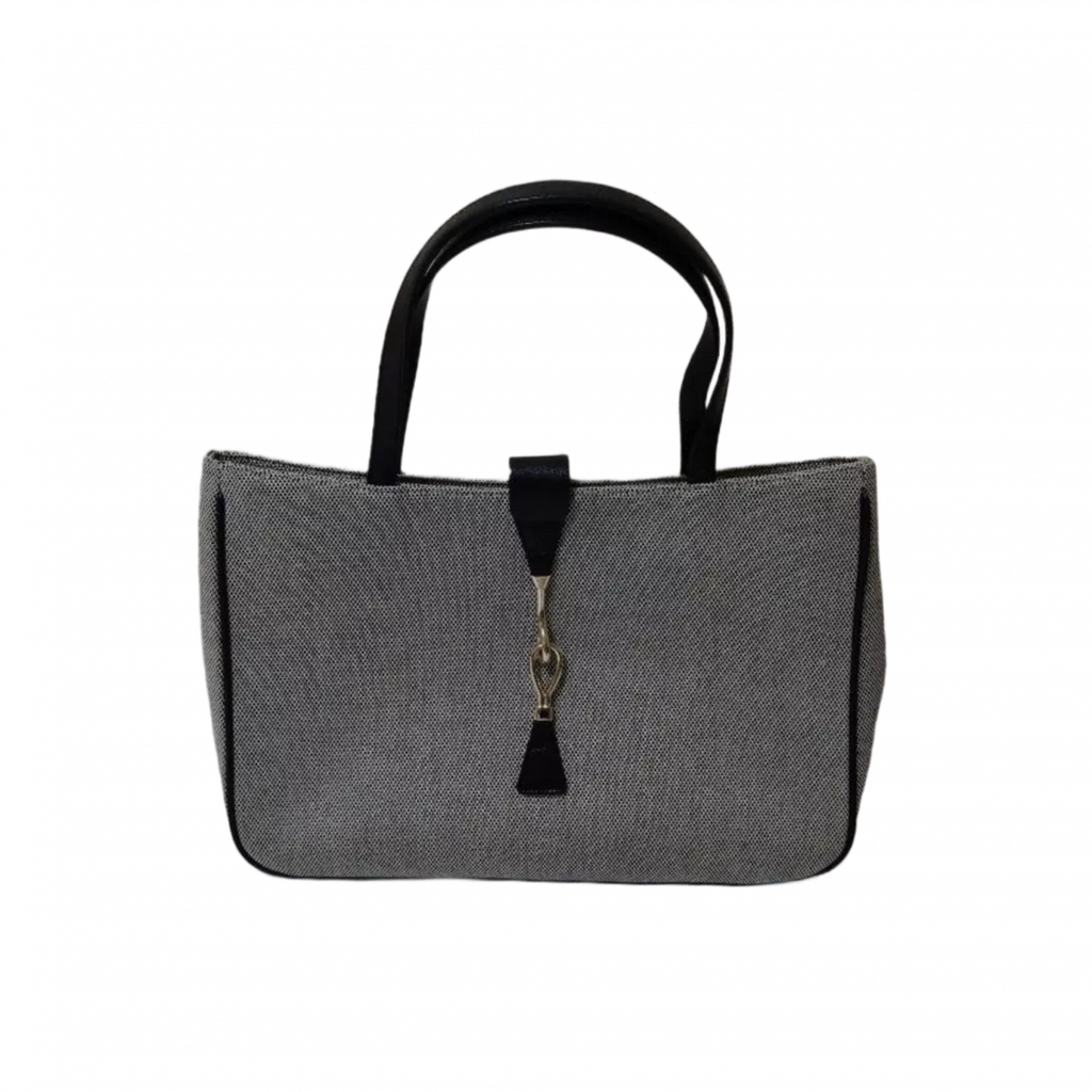 UNGARO Sac banane Ungaro gris et bijouterie croché