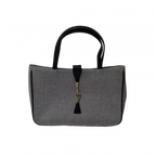 UNGARO Sac banane Ungaro gris et bijouterie croché
