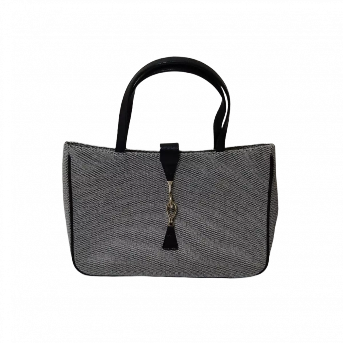 UNGARO Sac banane Ungaro gris et bijouterie croché