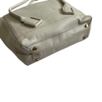 Bottega Veneta Cream Grained Leather Tote Bag