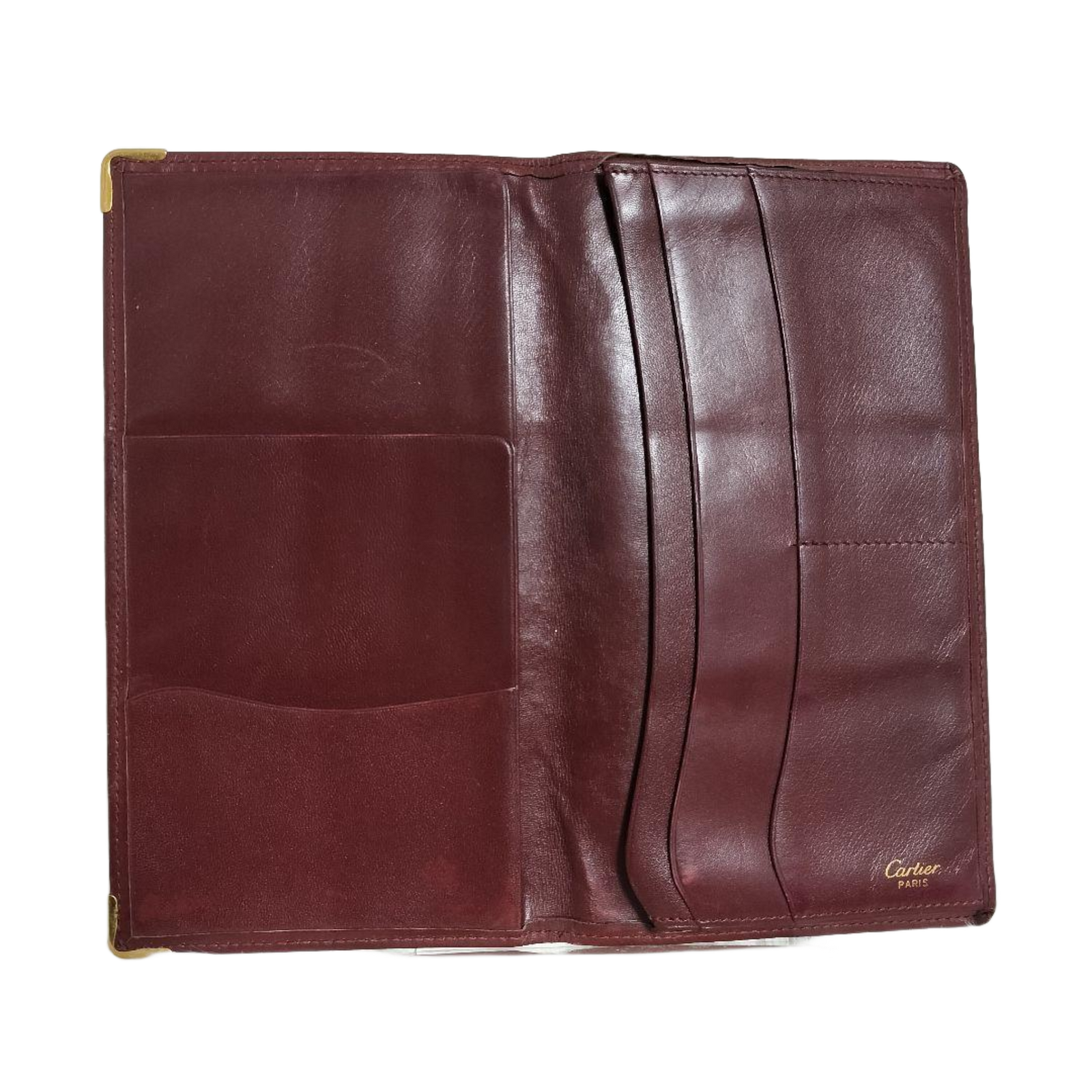 CARTIER Portefeuille long ligne must bordeaux