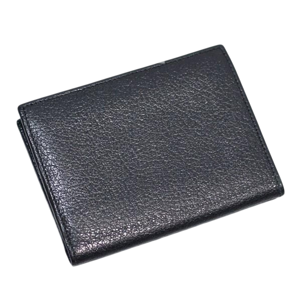 Salvatore Ferragamo Black Leather Bifold Wallet