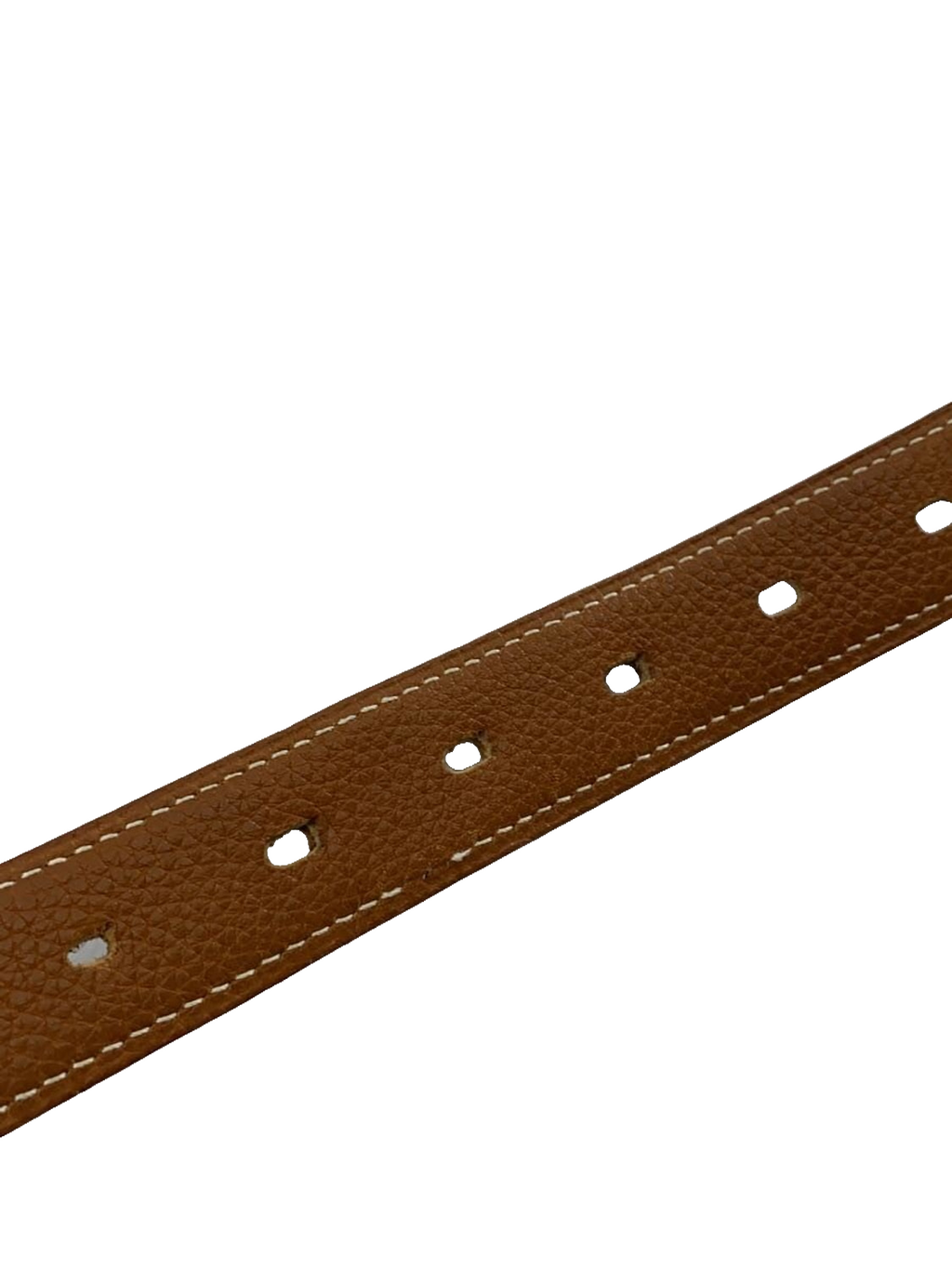 Belt Herm%s 95 Black Brown Silver Buckle Reversible Leather Dress Belt