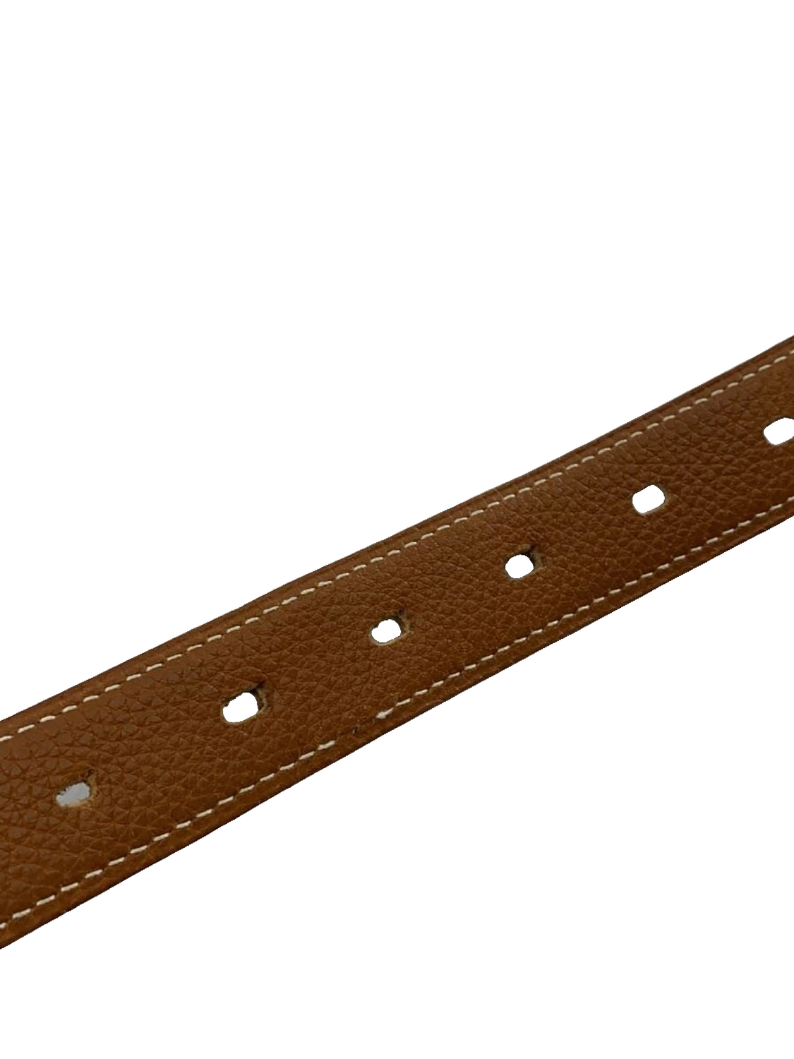 Belt Herm%s 95 Black Brown Silver Buckle Reversible Leather Dress Belt
