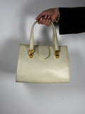 Ungaro Beige Twisted City Bag MM