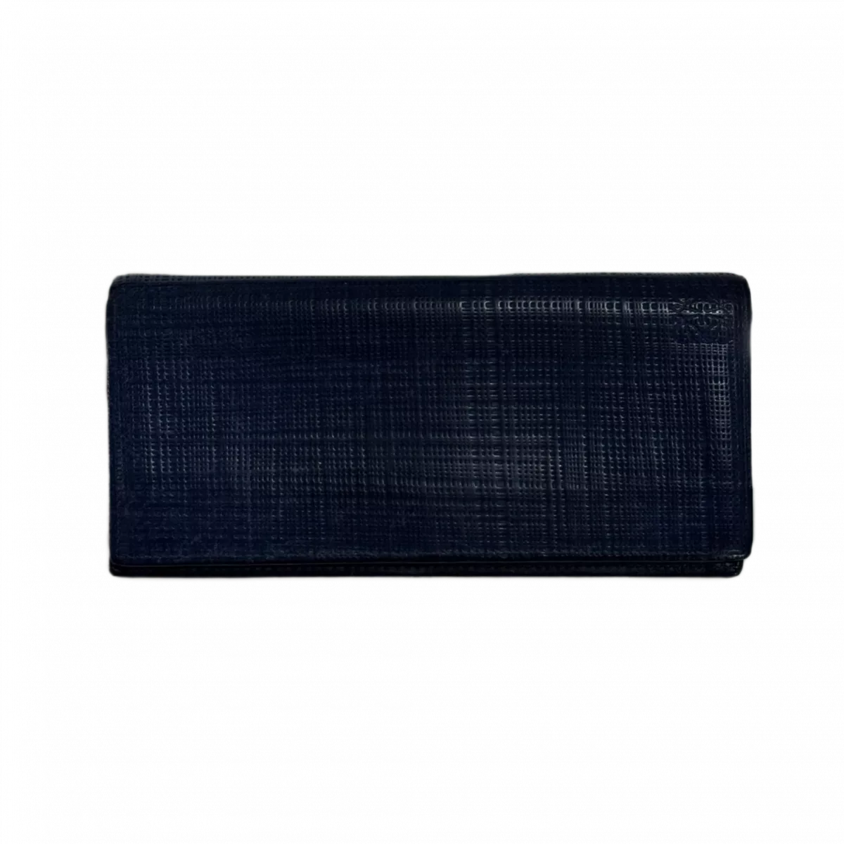LOEWE Portefeuille long Loewe bleu sombre à rayure intérieur noir