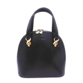 Ungaro Black Leather Top Handle Handbag