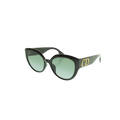Christian Dior Sunglasses Black Cat-eye Gold CD Logo DDiorF Italy