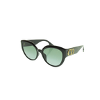 Christian Dior Sunglasses Black Cat-eye Gold CD Logo DDiorF Italy