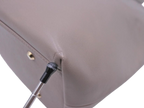 Ungaro Grey Leather Tote Bag