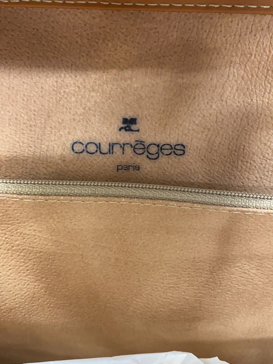 COURRÈGES Sac Boston kaki et cuir camel
