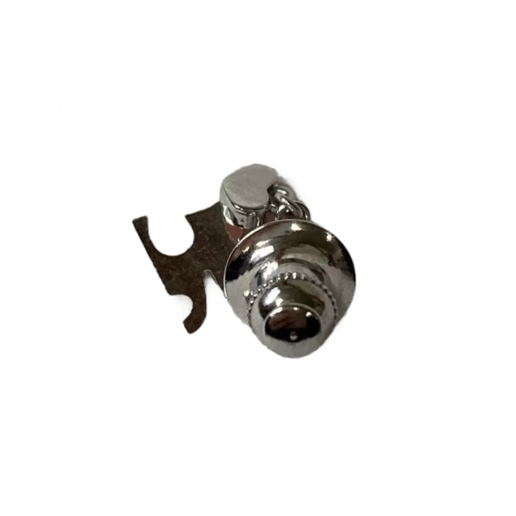 COURRÈGES Broche argent logo ac 861C00