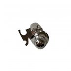 COURRÈGES Broche argent logo ac 861C00
